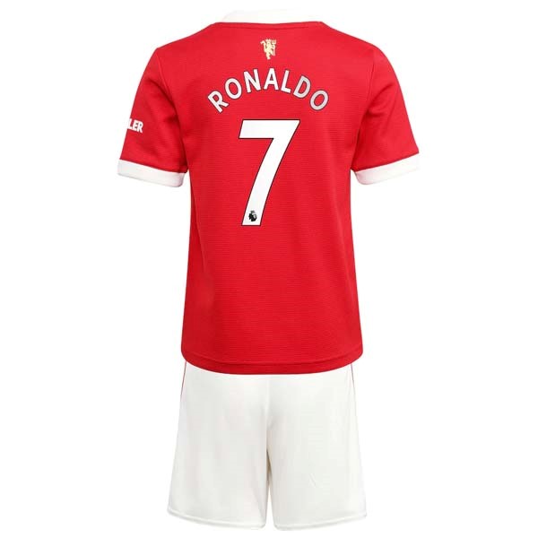 Heimtrikot Manchester United NO.7 Ronaldo Kinder 2021-2022 Günstige Fußballtrikots